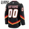 Calgary Flames tröja Customized Fanatics Premium Svart Tredje - NHL Tröjor Barn